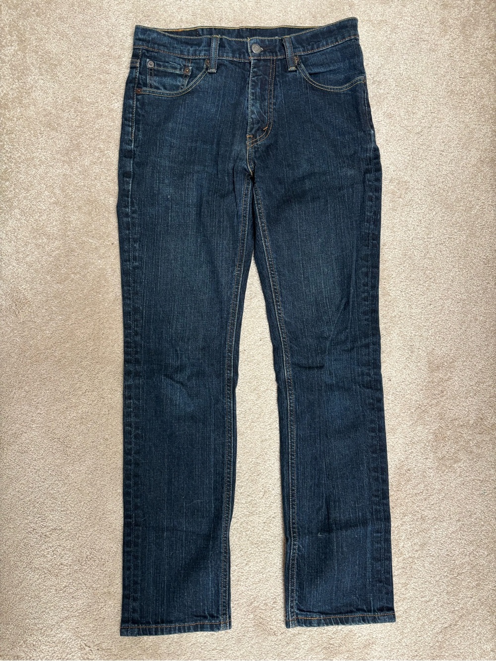 Levi's 541 Straight Jeans in Dark Blue Denim